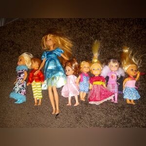 Barbies baby barbie lot all dressed